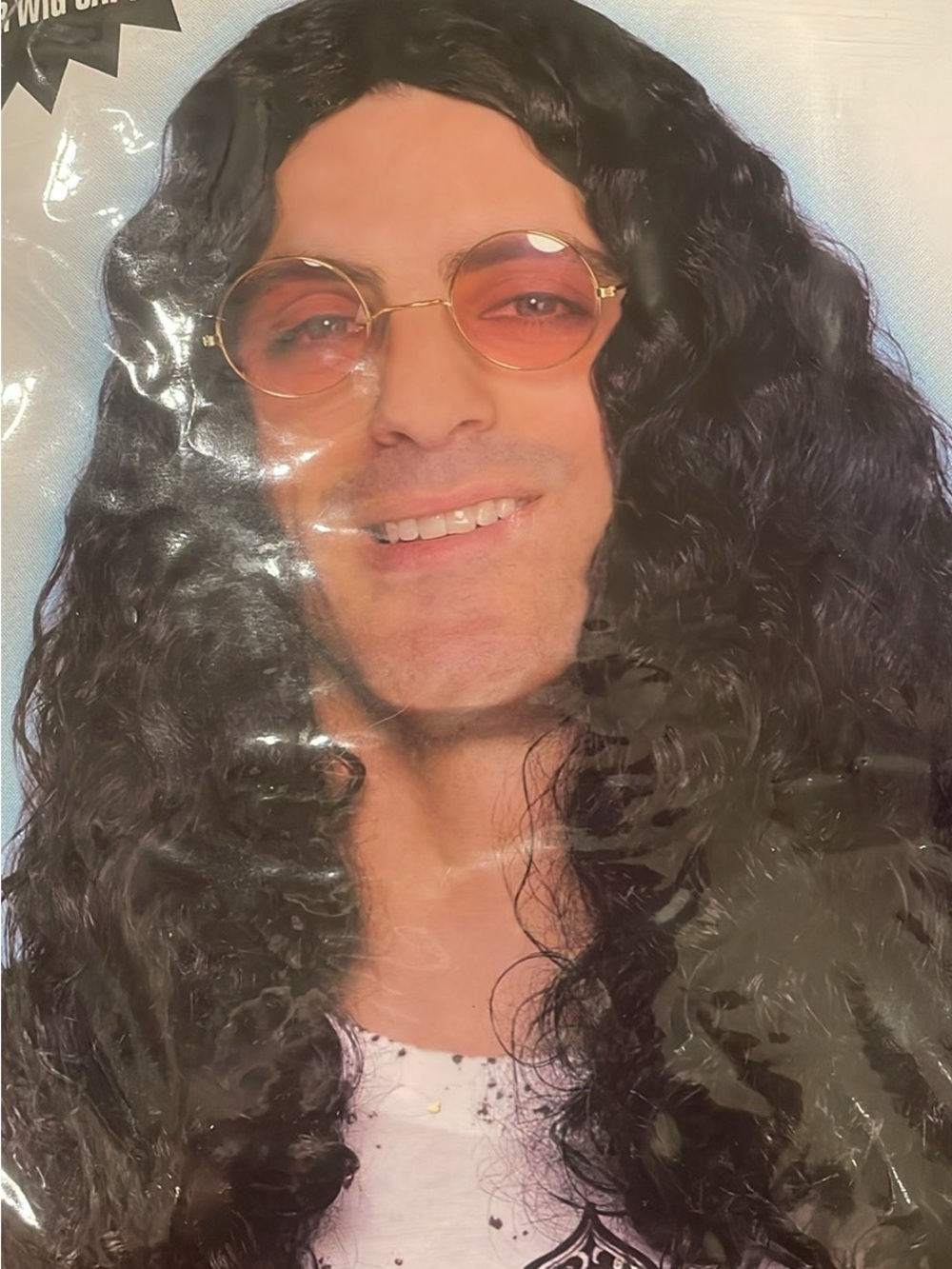Long black wavy wig
